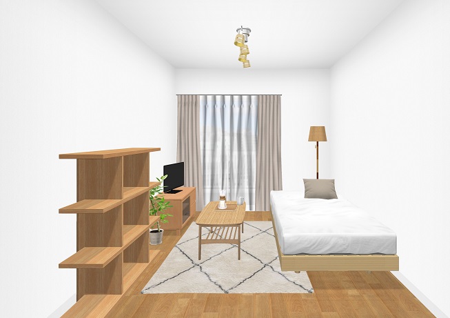 ６畳１ｋ一人暮らし 狭い部屋のインテリアを広く見せる３つのコツ Re アールイー