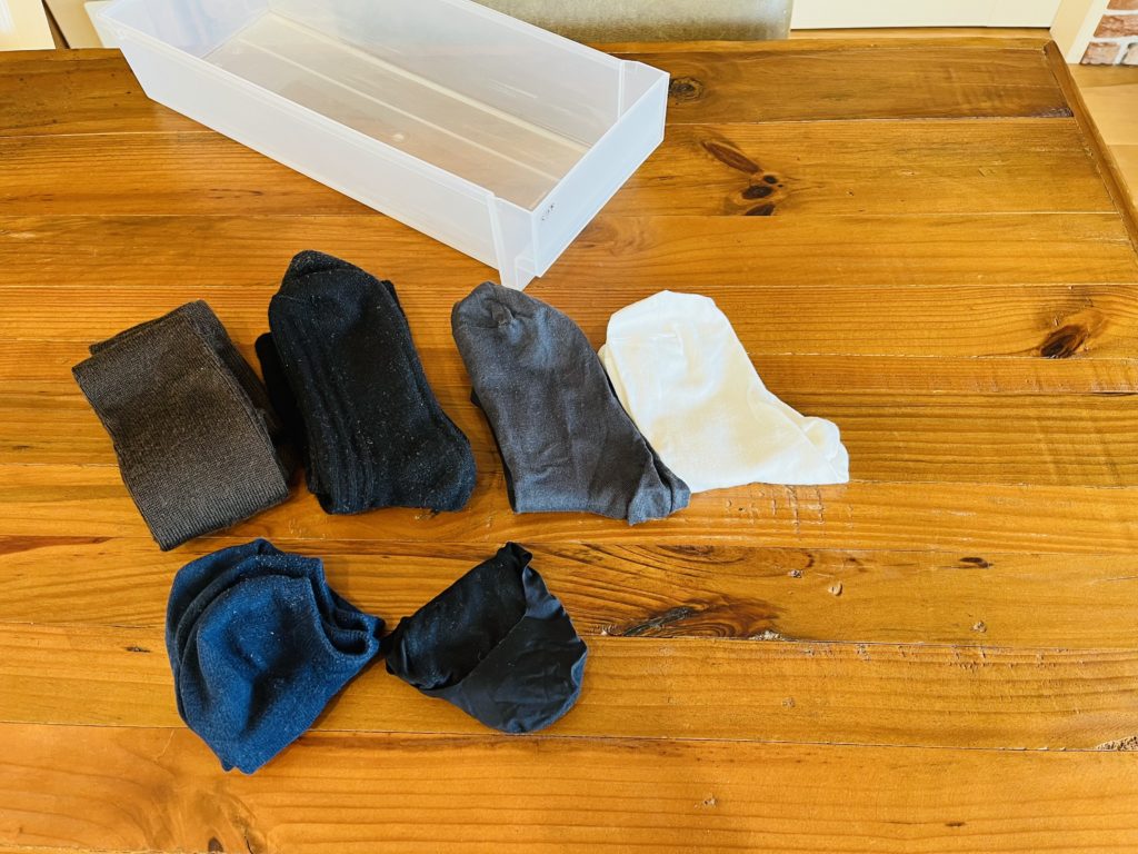 靴下の整理
