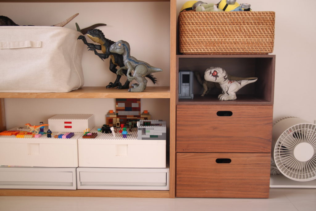スタッキングシェルフ、無印良品、おもちゃ収納、レゴ収納、IKEA